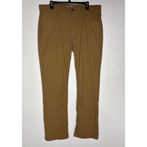Eddie Bauer Men’s Travex Pants Brown Lightweight Stretch Travel Outdoor 38x32